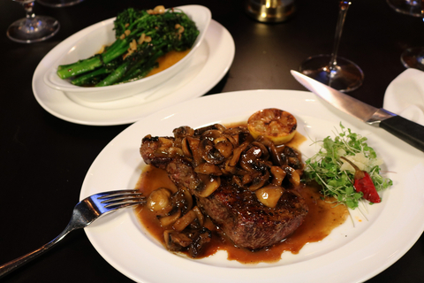 Sapore, a welcoming new Italian kitchen at Rivers Casino Philadelphia, features traditional flavors including the New York strip steak with mushroom marsala.