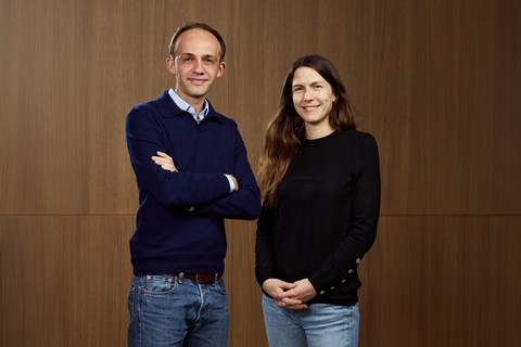 original AQEMIA FOUNDERS - Maximilien Levesque (CEO) and Emmanuelle Martiano (COO)