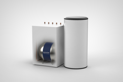 original BlueHeart Energy technology inside a client’s heat pump application