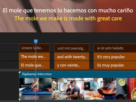 thumbnail Caption Translation, now generally available in Premiere Pro, instantly localizes captions in 27 languages