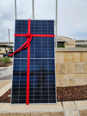 original Killeen Airport, TX celebrates the completion of solar-powered covered parking, marking a significant milestone in enhancing travel experiences for all passengers
