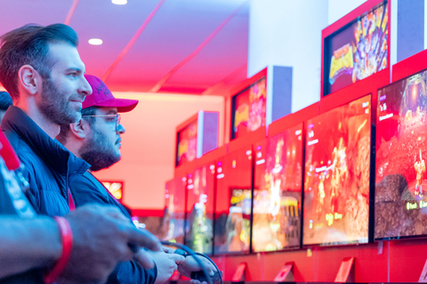 thumbnail In this photo provided by Nintendo of America, guests enjoy playing the Donkey Kong Bananza game on the Nintendo Switch 2 system at the Nintendo Switch 2 Experience event in New York on Apr. 4, 2025. With new ways to play and new ways to connect players, the Nintendo Switch 2 system arrives June 5.