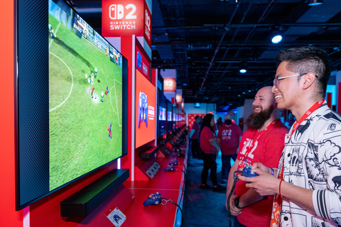 thumbnail In this photo provided by Nintendo of America, a guest enjoys playing the Nintendo GameCube – Nintendo Classics library on the Nintendo Switch 2 system at the Nintendo Switch 2 Experience event in New York on Apr. 4, 2025. With new ways to play and new ways to connect players, the Nintendo Switch 2 system arrives June 5.
