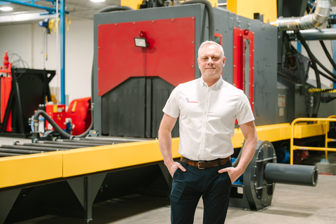 original Paul Tattershall, general manager of Balmoral Tanks’ U.S. business, at the company's new manufacturing facility in Mentor, Ohio. Balmoral Tanks, recognized worldwide as a leading producer of digester tanks for anaerobic digestion (AD) plants, is expanding its production capabilities into the U.S. with the launch of its U.S. business and the opening of its operations facility in Northeast Ohio in summer 2025.