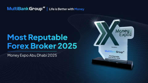 original MultiBank Group Recognized as the ‘Most Reputable Forex Broker 2025’ at Money Expo Abu Dhabi 2025.