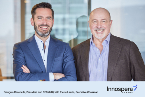 thumbnail François Ravenelle (left), President and CEO, and Pierre Laurin, Executive Chairman of the Board, Innospera Pharma