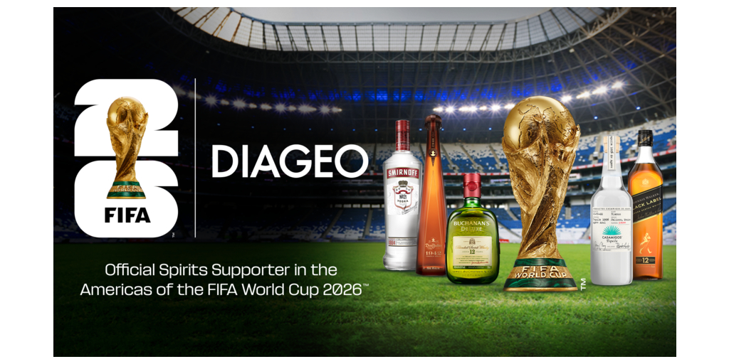 Diageo named Official Spirits Supporter in North, Central and