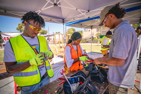 original Students at the BRIDGE Housing/Jordan Downs Skilled Trades Summers program in 2024.