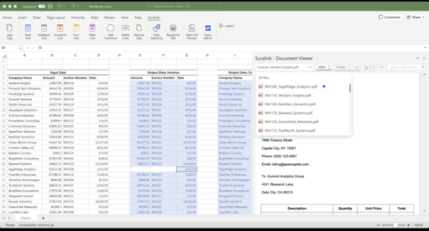 original Suralink Workpaper Suite: Data matching and linking within Microsoft Excel