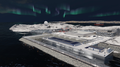 original Conceptual illustration of a Prodigy Microreactor Power Station TNPP. Image: Prodigy Clean Energy.