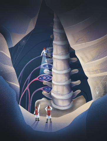 thumbnail Image created by Clara Leibenguth for Stanford University; featured on cover of May 2025 issue of Nature Neuroscience.
