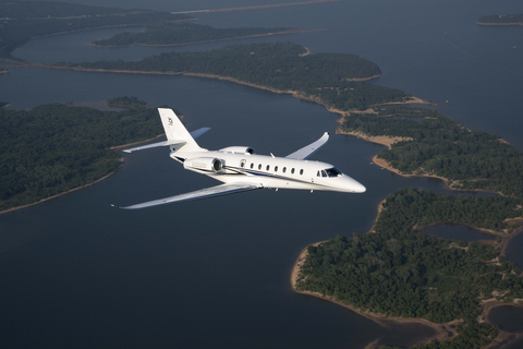 original Textron Aviation announced an additional high-speed internet connectivity solution for the Cessna Citation Sovereign and Sovereign+ following the Federal Aviation Administration’s (FAA) issuance of AeroMech’s Supplemental Type Certificate (STC) for Starlink high-speed internet connectivity. (Photo: Textron Aviation)