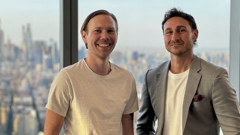 original from the left; Jonas Cedenwing (Founder & CTO Telness Tech) Giovanni Perone, Co-Founder & CEO at New York Mobile. Location; One World Trade Center (NY Mobile HQ). Photo taken by Sebastian Stecki.