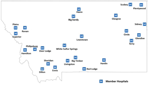 original The Yellowstone High Value Network comprises 24 critical-access hospitals across the state of Montana.