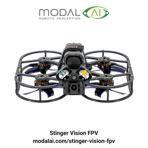 original ModalAI's Stinger Vision FPV drone for indoor reconnaissance and FPV development