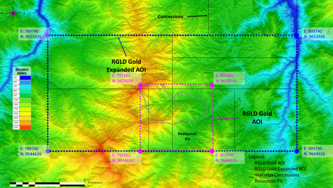 original Figure 1 – Stream and Royalty Area of Interest