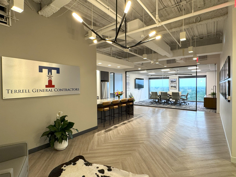 original Terrell General Contractors recently leased office space at 8080 North Central Expressway, Ste. 1090 in Dallas. The relocation increases the company’s office footprint by 70 percent, adding more than 1,100 square feet of new space for expansion.