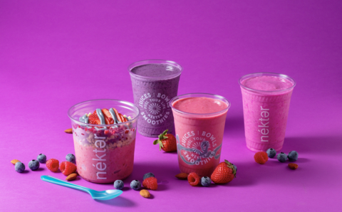 thumbnail In addition to Protein Waffles, Nékter Juice Bar is bringing back fan-favorite items such as a Build-Your-Own Bowl or Parfait options and a new lineup of protein smoothies.