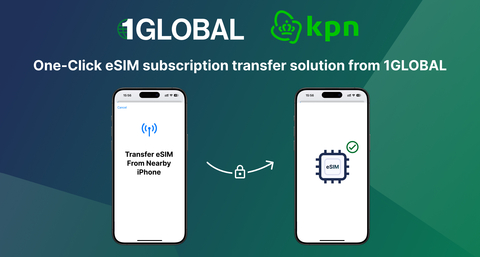 original One-click eSIM subscription transfer solution from 1GLOBAL