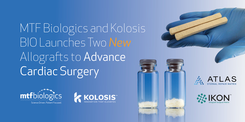 MTF Biologics and Kolosis BIO Launches Two New Allografts to Advance Cardiac Surgery