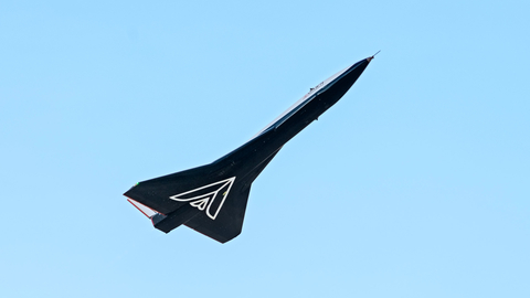 original Aurora in flight September 2024 during Flight 55 of Dawn’s test campaigns — completing two rocket-powered missions in a single day, a milestone in high-frequency spaceplane operations.