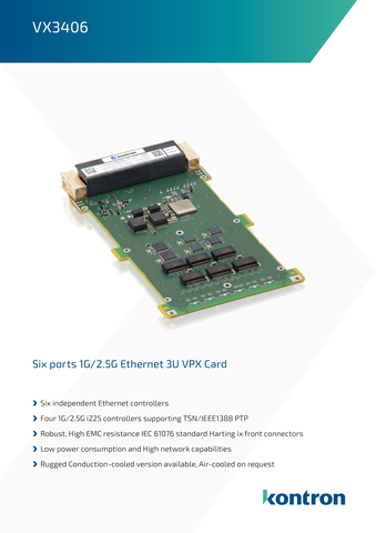 thumbnail VX3406 Technical Specifications and Key Features at a Glance