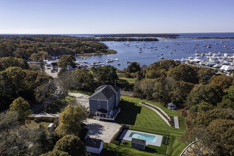 original Recently restored, the historic Cape Cod Estate "Mariana Manor" sits on nearly two acres of manicured grounds with water views and access to the harbor. This luxurious estate is set for auction on June 9.