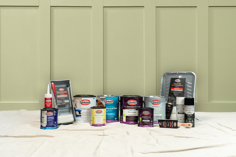 original GLIDDEN brand refreshes Walmart paint aisle with new products. From caulking to paint and applicators, DIYers have one-stop shopping for every home project.