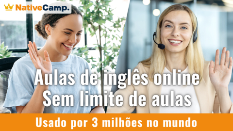 original A Native Camp, a plataforma de conversação em inglês online nº 1 do Japão, agora está disponível no Brasil!
Com mais de 3 milhões de usuários ao redor do mundo, a Native Camp oferece aulas individuais de inglês com falantes nativos, sem limite de quantidade e sem necessidade de agendamento.
Aprenda quando e onde quiser, com mais de 15.000 professores de mais de 140 países.
Se você é estudante, profissional ou iniciante, a Native Camp permite que você aprenda inglês no seu próprio ritmo e com confiança.
Experimente agora com nosso teste gratuito de 7 dias!