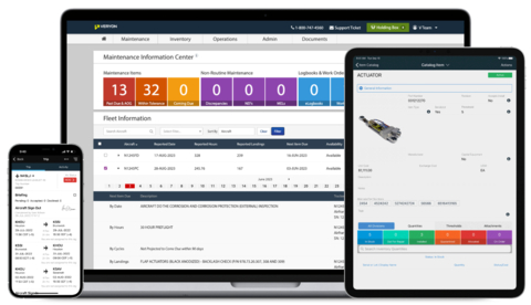 original Veryon Tracking delivers integrated and optimized aircraft maintenance management software for real-time visibility into your data across departments.