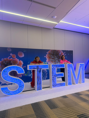 thumbnail Mary Kay judges, Carrissa Dowdy, Manager, Product Formulation, and Kristin Dasaro, Director, Package Engineering and Sustainability, awarded grants to the next generation of young women in STEM leaders. (Photo Credit: Mary Kay Inc.)