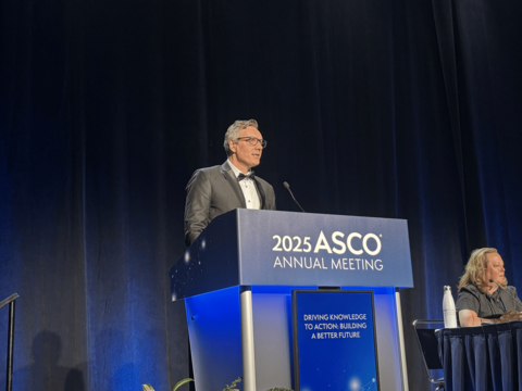 thumbnail Dr. Matthias Preusser during Oral Presentation of TUXEDO-3 at ASCO 2025
