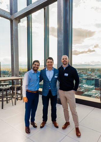 thumbnail Denver Ventures Executive Team, from left: Ankur Kanotra, Principal, David Prichard, CEO and Blair Simpson, Principal. Photo by Kalen Jesse.