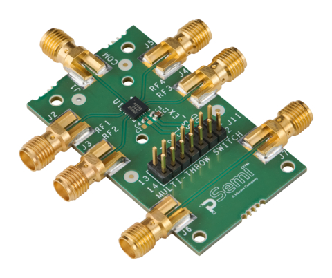 original New PE42448 SP4T RF switch delivers exceptional linearity, insertion loss, and power handling