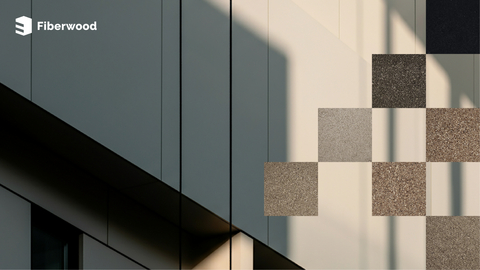 original By refining underutilised materials such as mechanical wood residues and recycled wood into high-performance components, Fiberwood adds value to the forest industry and promotes circular use of timber. Fiberwood has developed a patented technology to produce recyclable and compostable boards with thermal performance, structural durability, fire safety, moisture resistance, and material longevity. This rare combination opens new possibilities for sustainable design. Photo by Fiberwood.