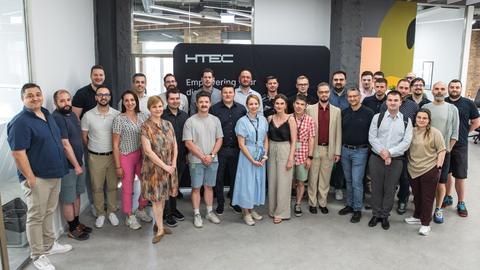 thumbnail HTEC's Hungarian team at the opening of the company's new Budapest office