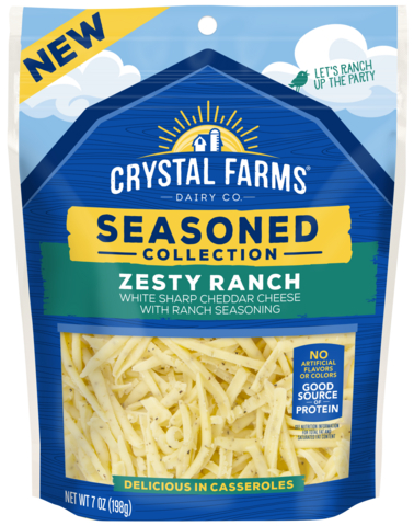 original Crystal Farms Zesty Ranch Seasoned Shreds