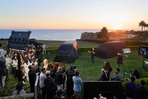 thumbnail Faraday Future founder and Global Co-CEO YT Jia speaks to guests at the unveiling of the much anticipated FX Super One, the world’s first FF Super EAI F.A.C.E. (Front AI Communication Ecosystem) System, and the FF EAI Embodied Intelligence AI Agent 6x4 Architecture during the FX Super One private preview event.