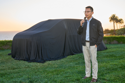original Jerry Wang, Global President of Faraday Future, spoke at the FX Super One Private Preview & Co-Creation event.