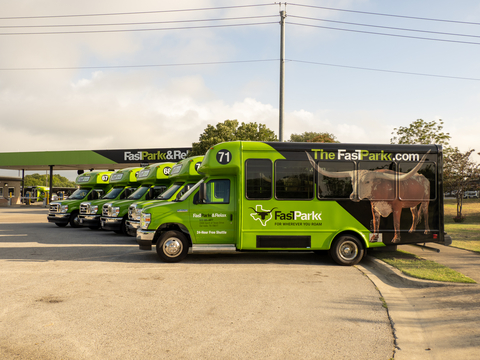 original Fast Park & Relax, a leading provider of offsite airport parking at some of the nation’s busiest airports, recently released its new “herd” of shuttles to roam the roadways around Austin-Bergstrom International Airport (ABIA). Fast Park revealed a market-specific logo and larger-than-life longhorn shuttle designs that pay tribute to the Texas icons.