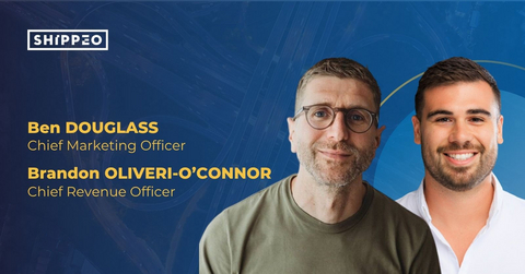 original Brandon Oliveri-O’Connor is named Shippeo’s CRO (Chief Revenue Officer); Ben Douglass is named Shippeo’s CMO (Chief Marketing Officer)