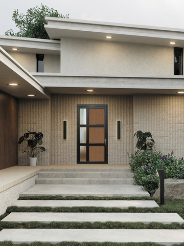 original Therma-Tru has launched the striking new Veris Modern Grain entryway system, combining refined design with enduring performance for any home.