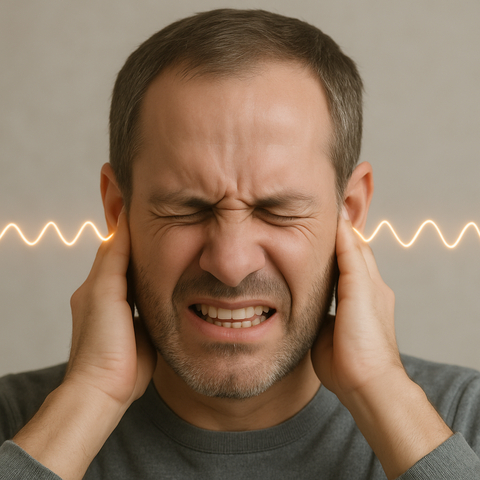 original In 10-20% of tinnitus cases, the noise in the ear is so severe that it significantly impairs the quality of life of those affected. (Source: AI-generated)