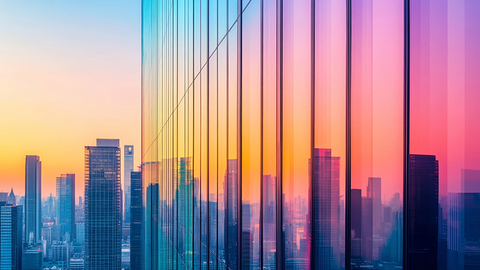 original Wells Fargo Boosts Chicago Technology Banking Team. (Colorful city skyline.) (Photo: Wells Fargo)