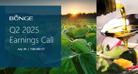 original Bunge Global SA (NYSE: BG) will announce its results for the quarter ended June 30, 2025, on Wednesday, July 30, 2025, prior to the market opening.