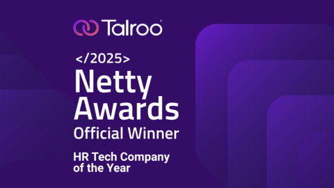 original The Netty Awards name Talroo the 2025 HR Tech Company of the Year