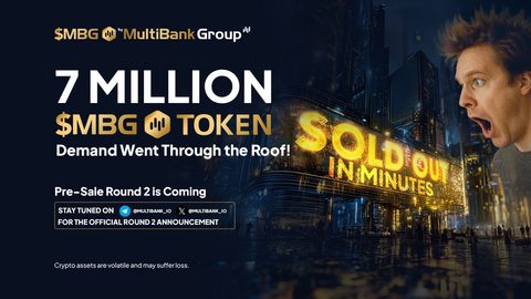En menos de una hora se agotan los 7 millones de tókenes: la preventa de tókenes $MBG supera todas las expectativas.