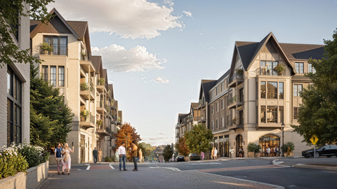 original Rendering of The Village at Tuxedo Reserve