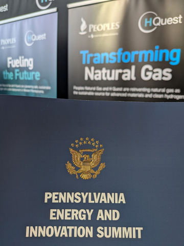 original Essential Utilities' gas subsidiary, Peoples Natural Gas, was among the select few companies chosen for the expo showcase at the inaugural Pennsylvania Energy & Innovation Summit. Presenting in tandem with H Quest, the companies shared the latest developments on their hydrogen & carbon black production pilot.