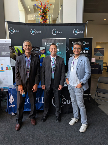 thumbnail Representatives from H Quest and Essential Utilities' gas subsidiary, Peoples Natural Gas, attended the inaugural Pennsylvania Energy & Innovation Summit to showcase the companies' pilot project to produce hydrogen from natural gas without greenhouse gas emissions.